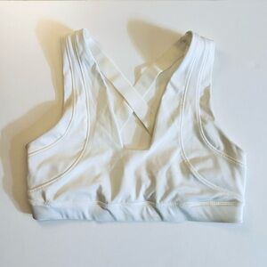 Free People Movement, White Sports Bra, Size Small